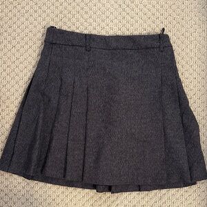 Classic Gray Herringbone Women's Skirt